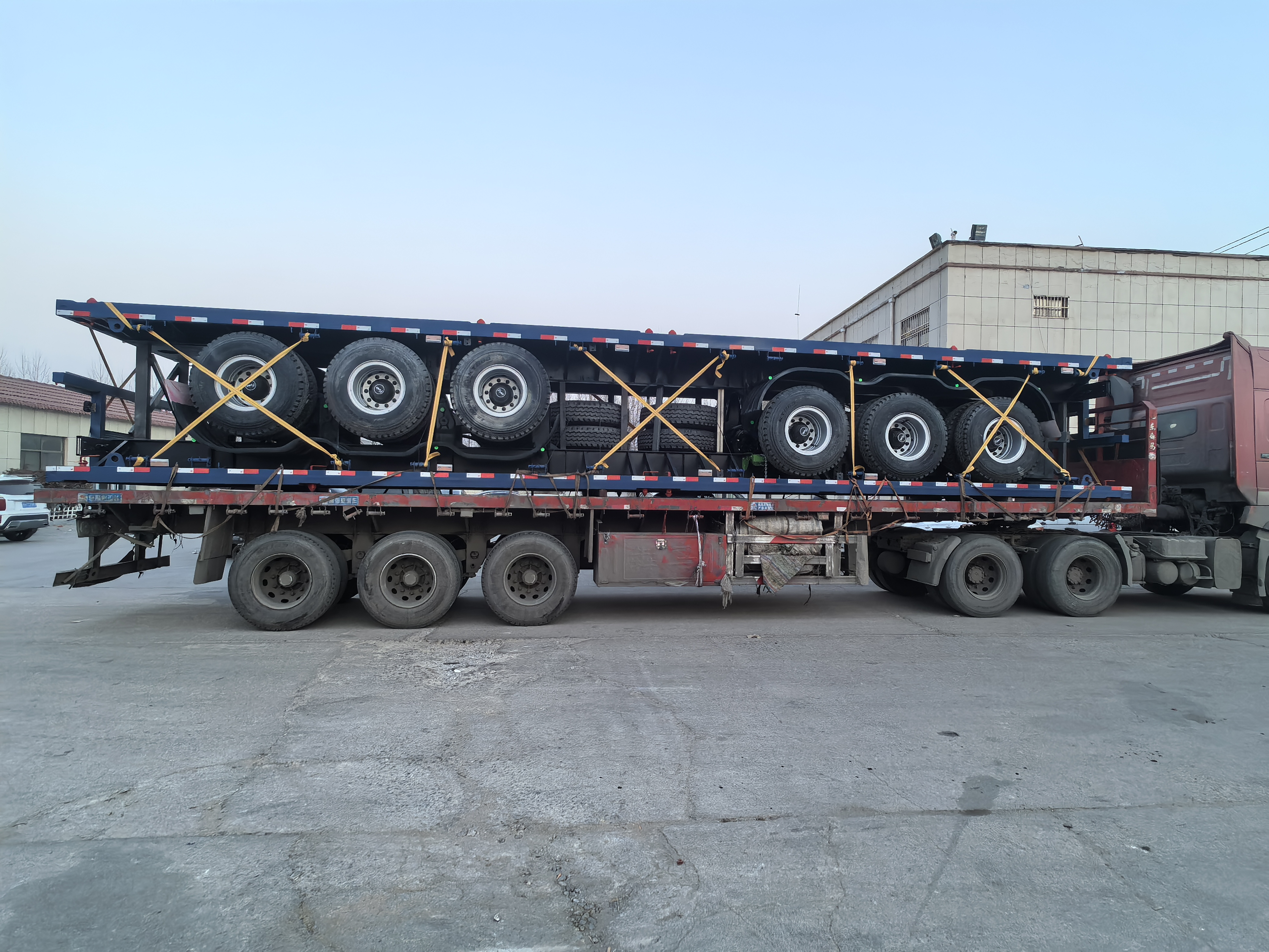 Duo Unitates III axis Flatbed semi Video et mittere ad Algerium