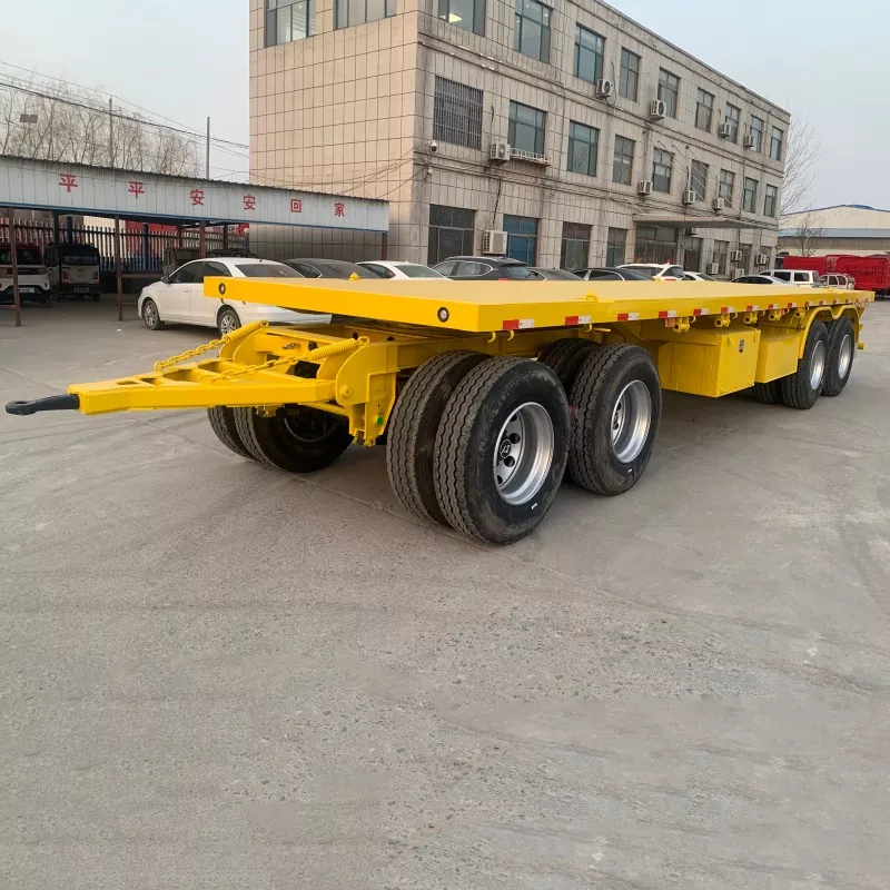 4 Axem Flatbed Drawbar Trailer